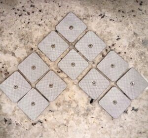 6 Pair of Square Electrode Pads
